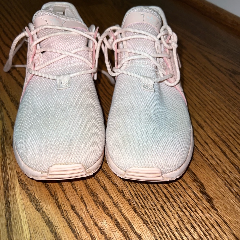 Girls Pink adidas tennis shoes size 1